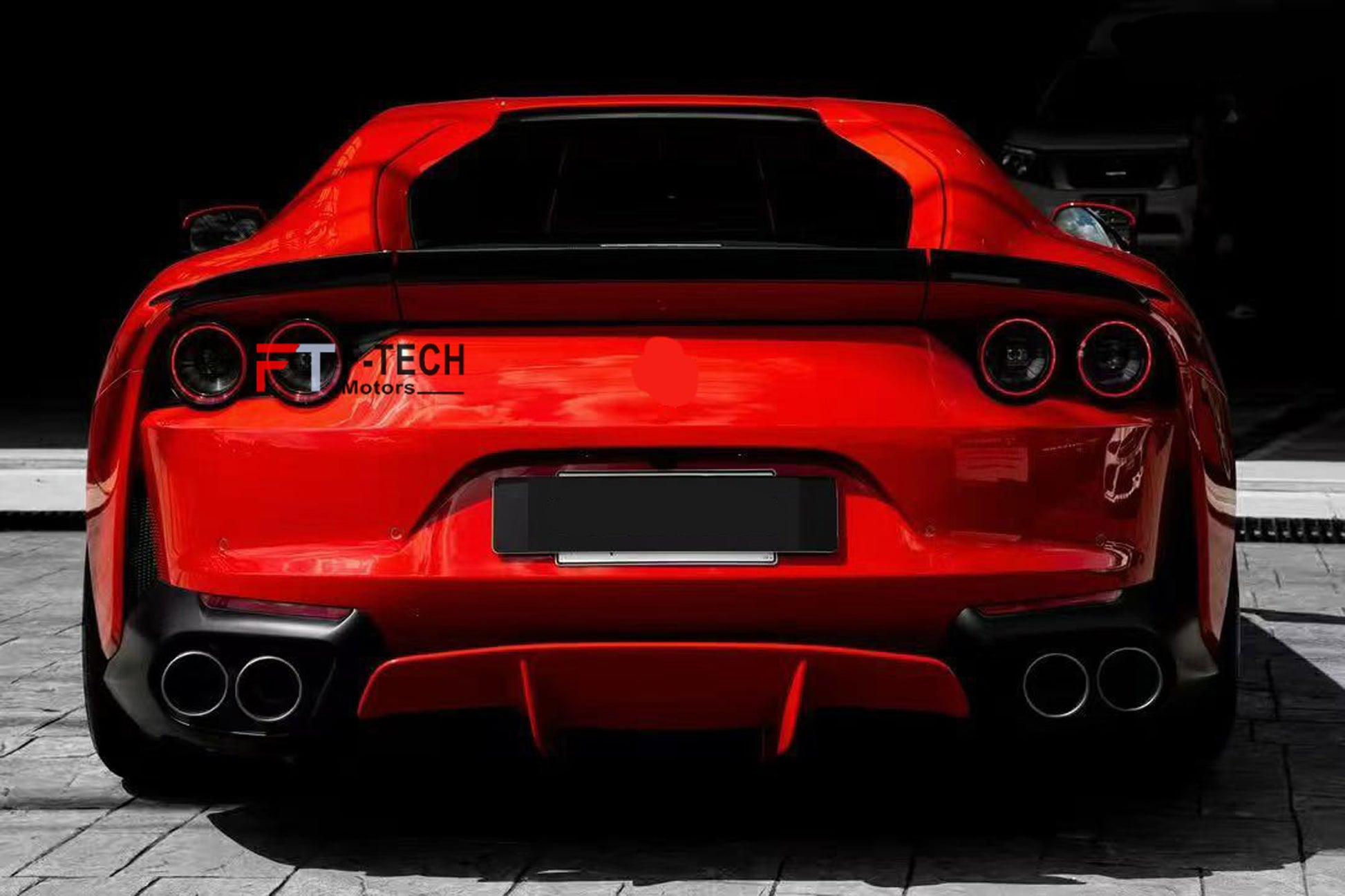 Dry Carbon Fiber Rear Wing Spoiler Ducktail For Ferrari 812 Superfast 2017 - 2024 Novitec 