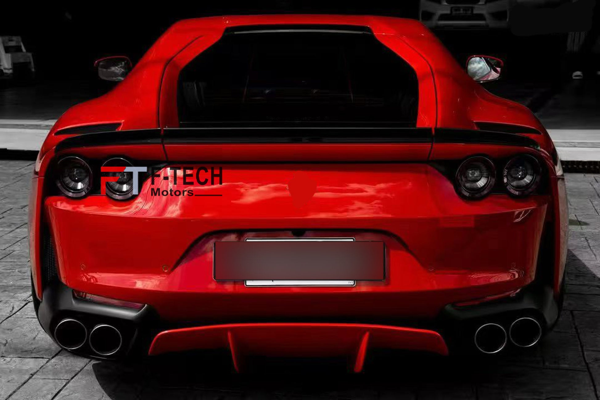 Dry Carbon Fiber Rear Wing Spoiler Ducktail For Ferrari 812 Superfast 2017 - 2024 Novitec 