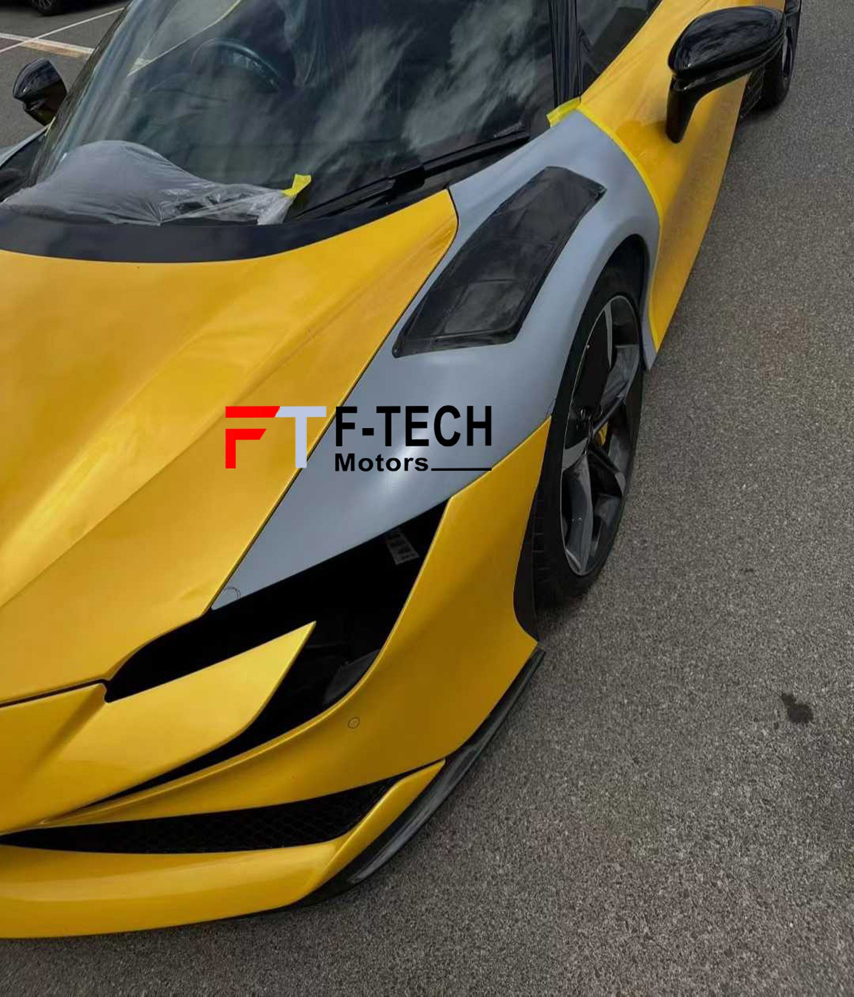 Dry Carbon Fiber Front Fenders For Ferrari SF90 Stradale 2019 - 2024 1016