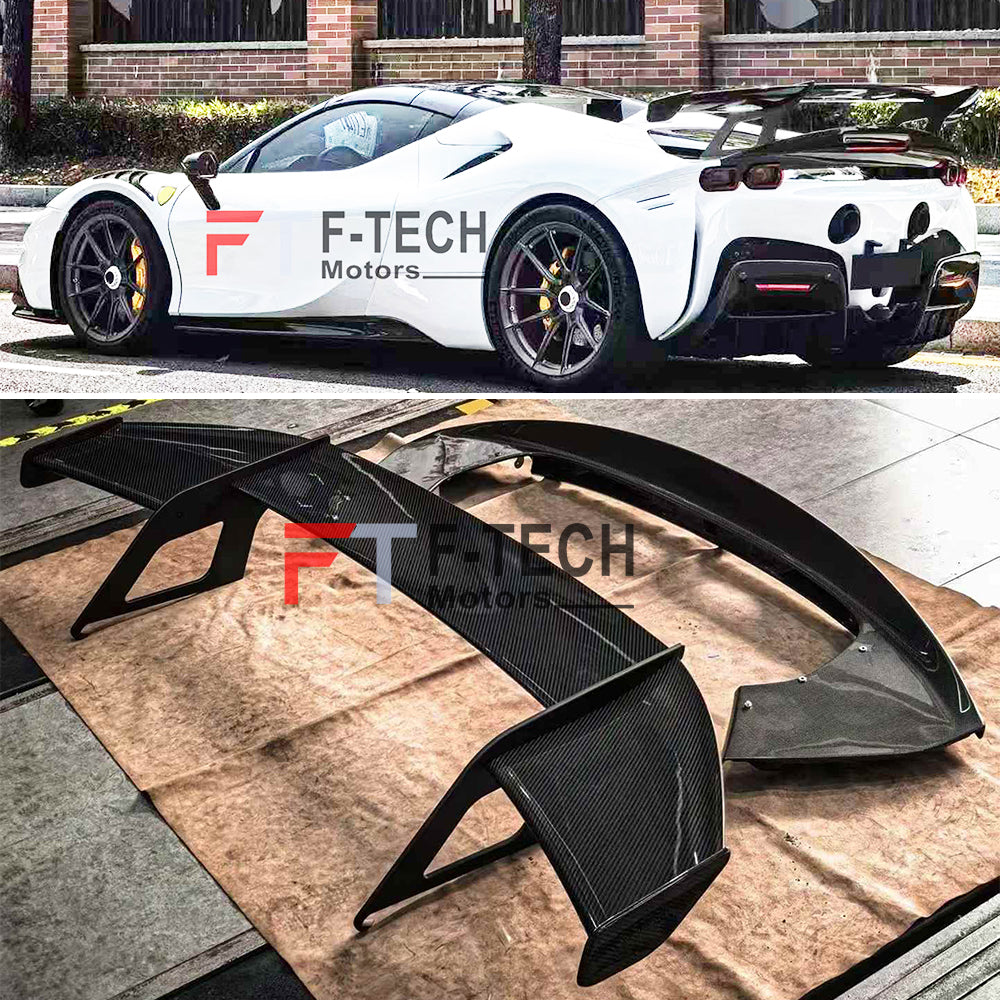 Carbon Fiber Rear Wing Spoiler for Ferrari SF90 Stradale 2019 - 2024