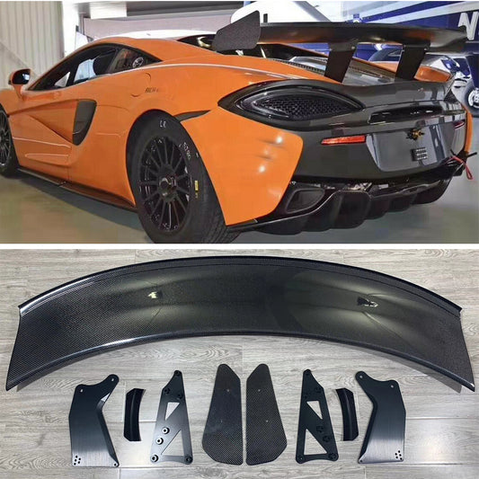 For McLaren 540 570S GT4 style carbon fiber rear GT wing rear spoiler