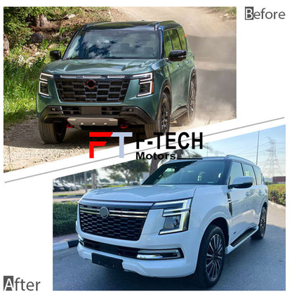  For Nissan Patrol 2025 Y63 XE SE Low To High Version Body Kit Front Bumper