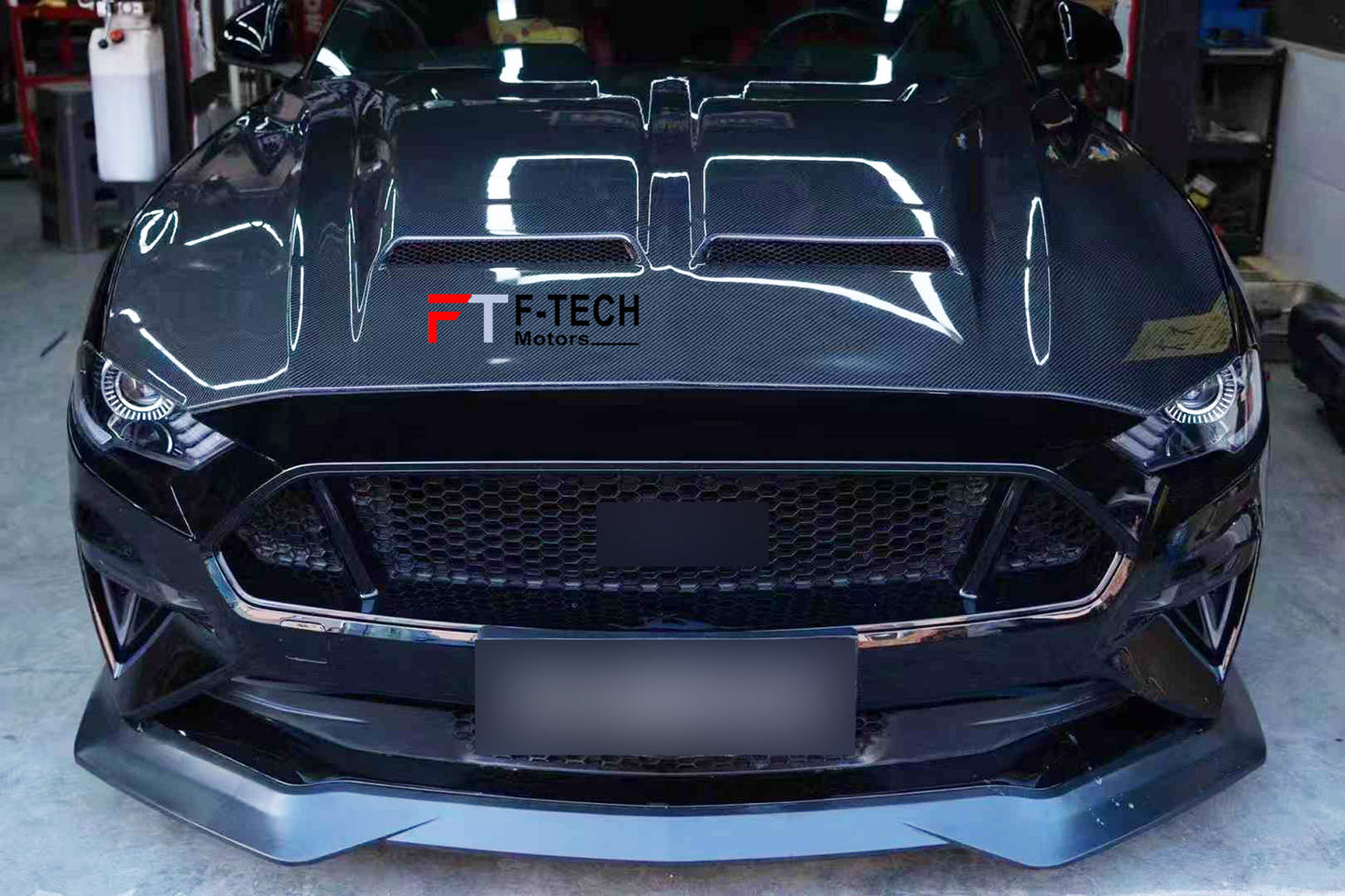 Carbon fiber hood bonnet for Ford Mustang 6 Gen S550 2018 - 2023