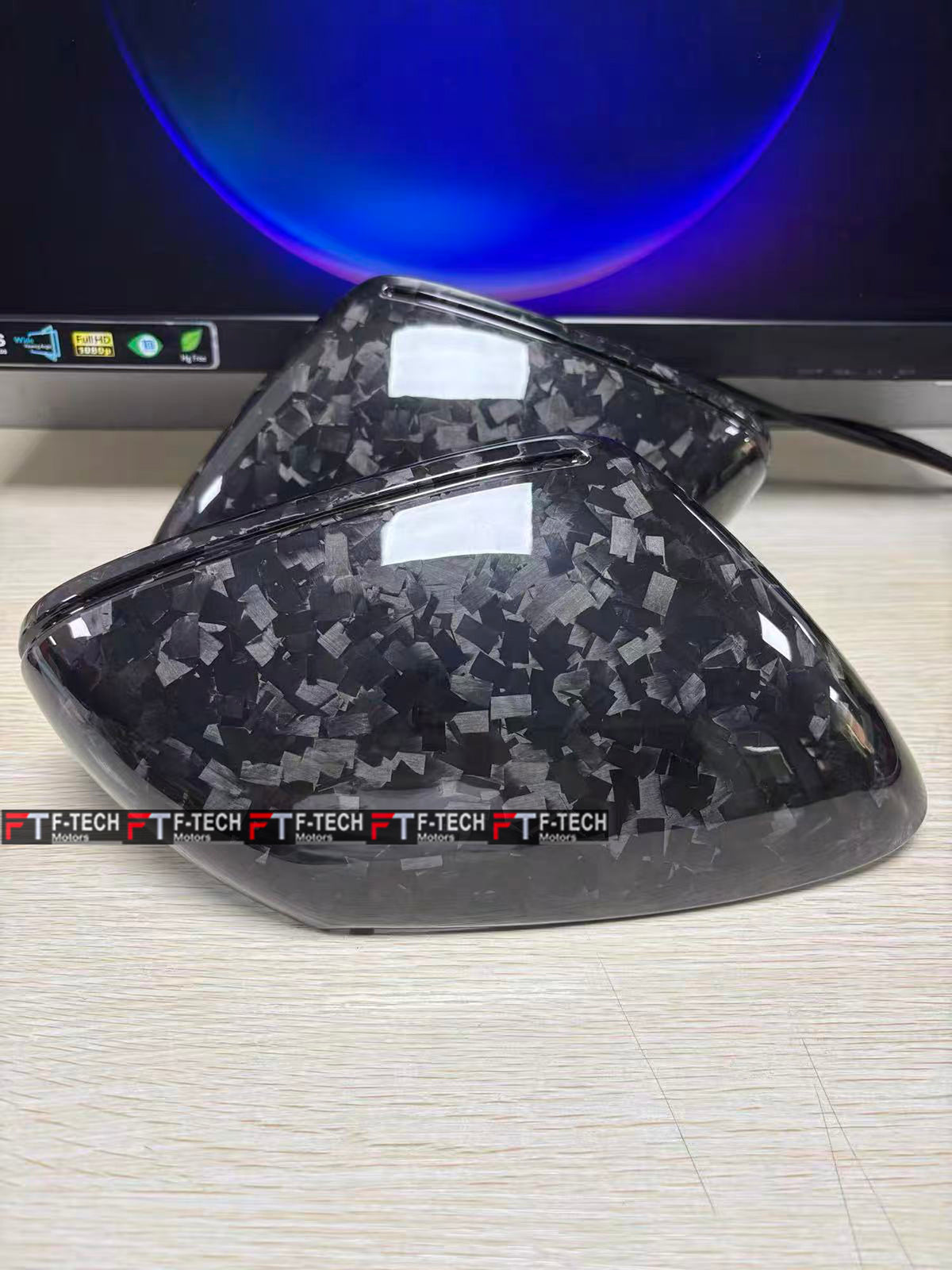 Forged Carbon Mirror Covers For Porsche 911 992 Carrera 4 S 4S Turbo S 2019+