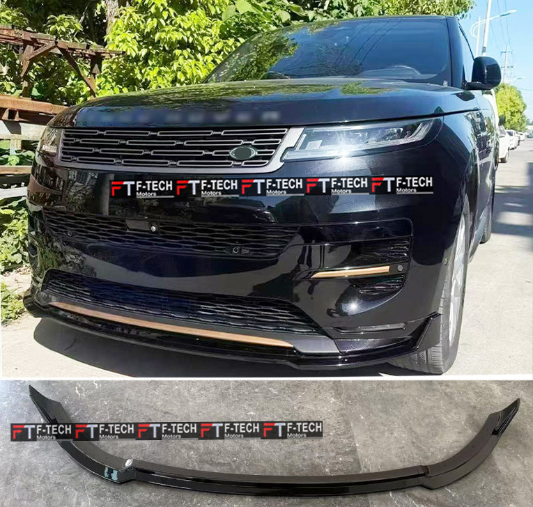 Gloss Black Front Lip Spoiler For Land Rover Range Rover Sport L461 2023+