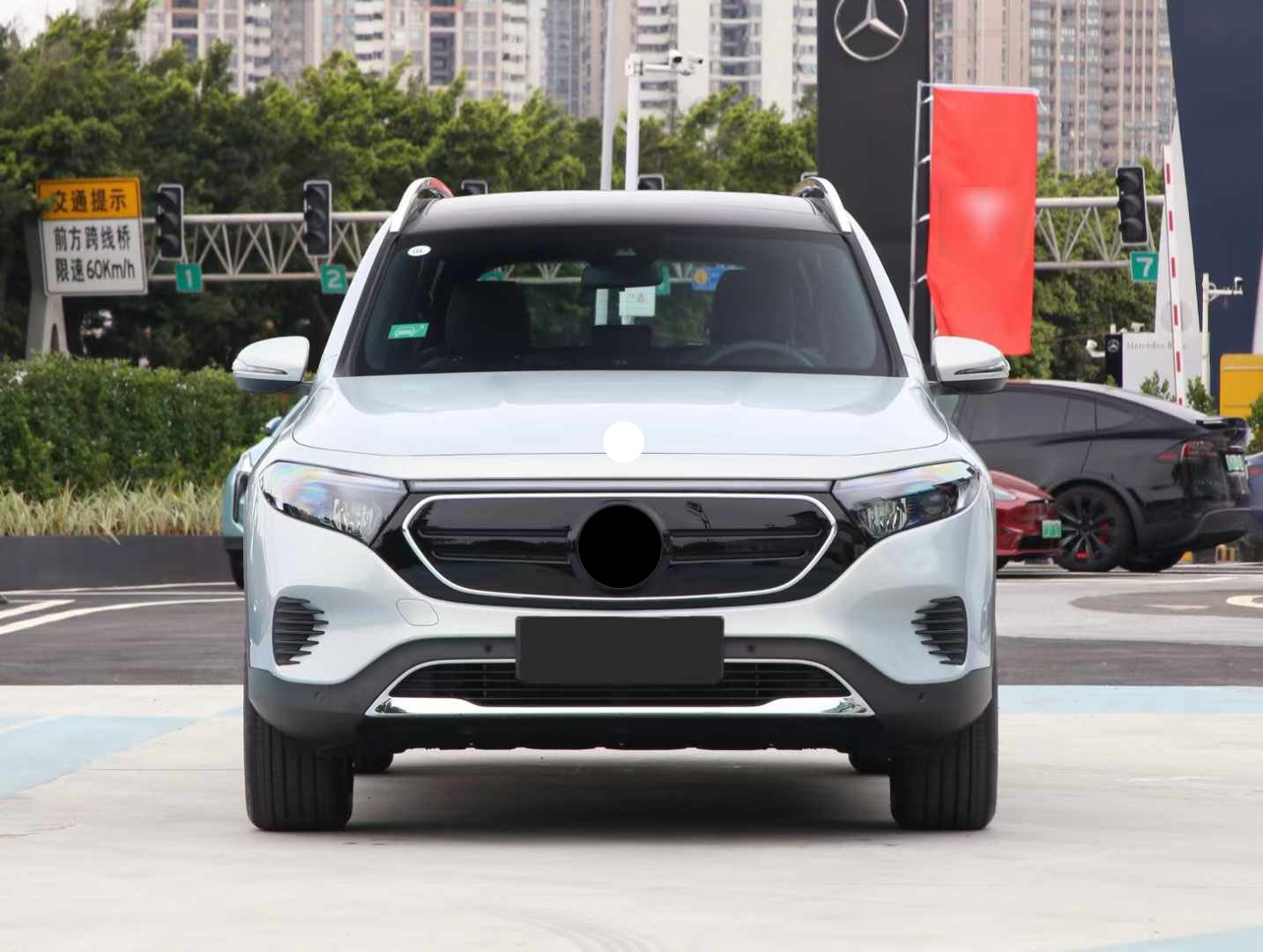 Front grille GT style for Mercedes Benz EQB X243 2022+ Low configuration