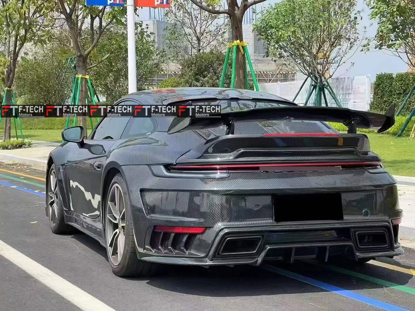 Dry Carbon Fiber Body Kit for Porsche 911 992.1 Turbo S (2019–2024) Stinger GTR
