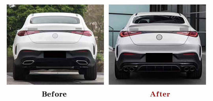 Rear diffuser with exhaust tips GLC43 AMG style for Mercedes Benz GLC Coupe C254 2024+