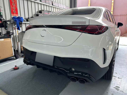 Rear diffuser with exhaust tips GLC43 AMG style for Mercedes Benz GLC Coupe C254 2024+