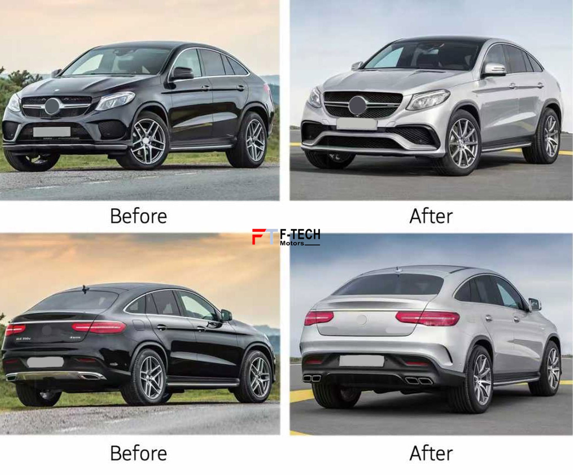 AMG GLE 63 Style Body Kit For Mercedes Benz GLE Coupe C292 2015 - 2019