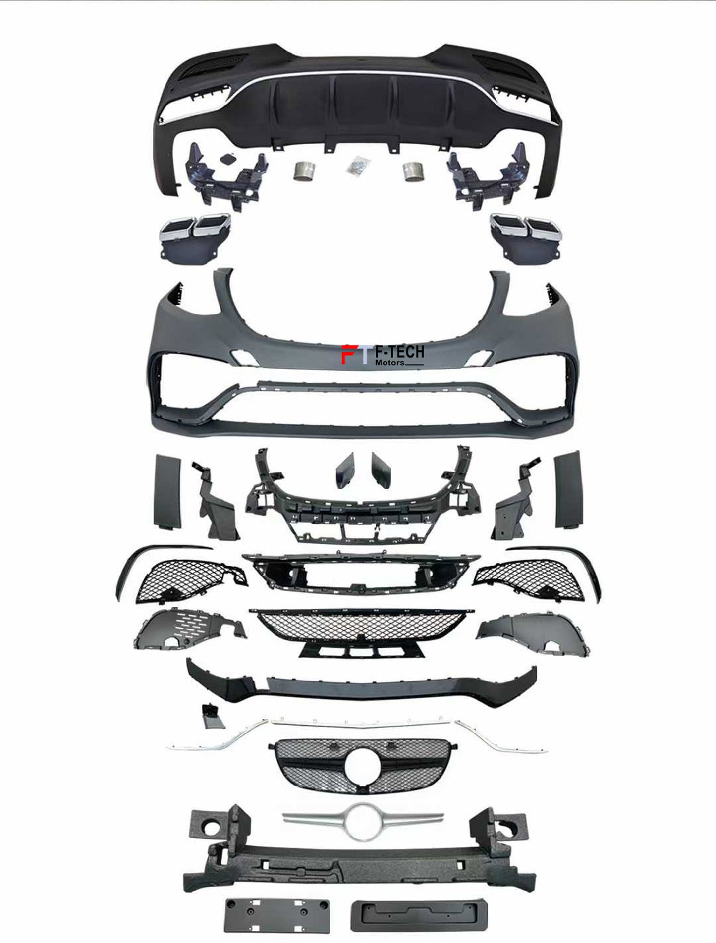 AMG GLE 63 Style Body Kit For Mercedes Benz GLE Coupe C292 2015 - 2019