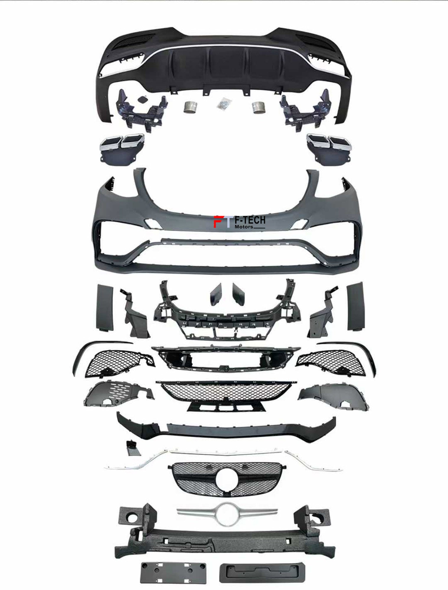 AMG GLE 63 Style Body Kit For Mercedes Benz GLE Coupe C292 2015 - 2019