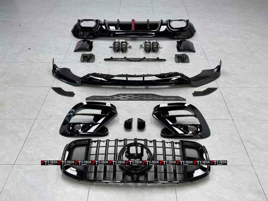 Body Kit For Mercedes Benz GLS X167 GLS 63 AMG 2019 - 2023 Black Knight