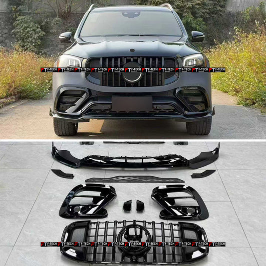 Body Kit For Mercedes Benz GLS X167 GLS 63 AMG 2019 - 2023 Black Knight