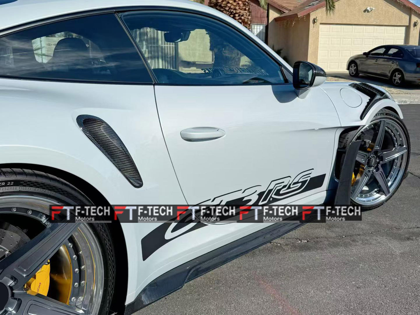 GT3 RS Dry Carbon Side Air Intakes For Porsche 911 992.1 Turbo S 2019 - 2024