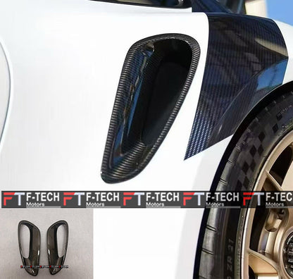 GT3 RS Dry Carbon Side Air Intakes For Porsche 911 992.1 Turbo S 2019 - 2024