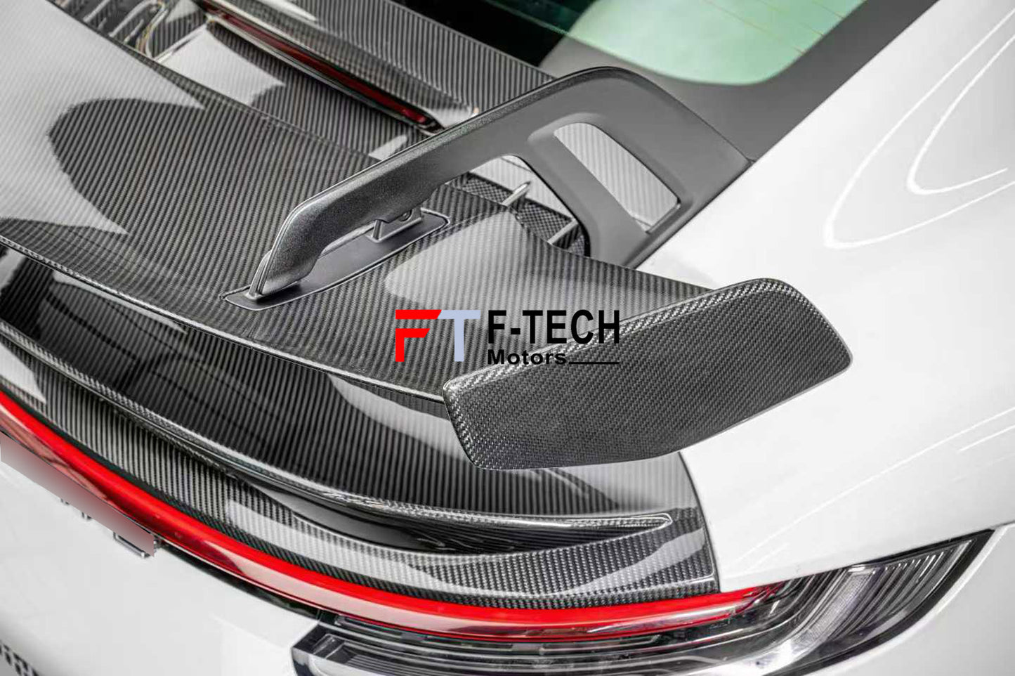 GT3 Style Dry Carbon Rear Wing Spoiler For Porsche 911 992.1 Carrera 4 S 2019 - 2024