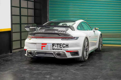 GT3 Style Dry Carbon Rear Wing Spoiler For Porsche 911 992.1 Carrera 4 S 2019 - 2024