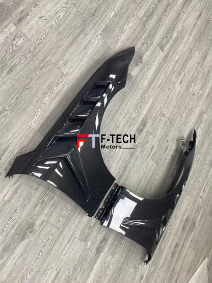 Dry Carbon Fiber Front Fenders For Ford Mustang S650 2024+ GTD