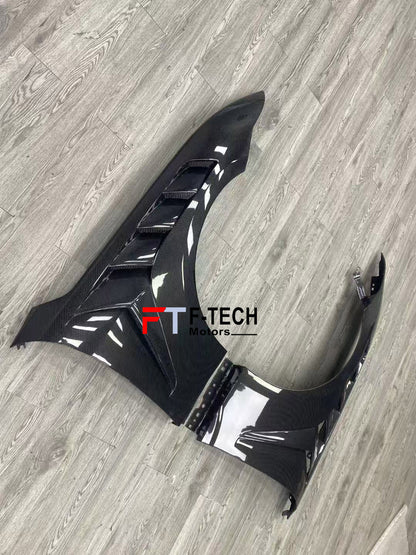 Dry Carbon Fiber Front Fenders For Ford Mustang S650 2024+ GTD