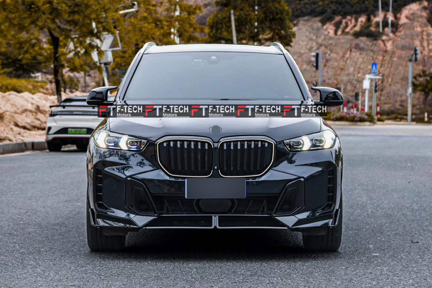 Gloss Black Illuminated LED Front Grille For BMW X5 G05 LCI 2019 - 2027