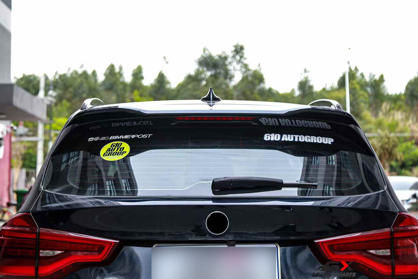 Gloss black rear roof spoiler for BMW X3 G01 2017-2022