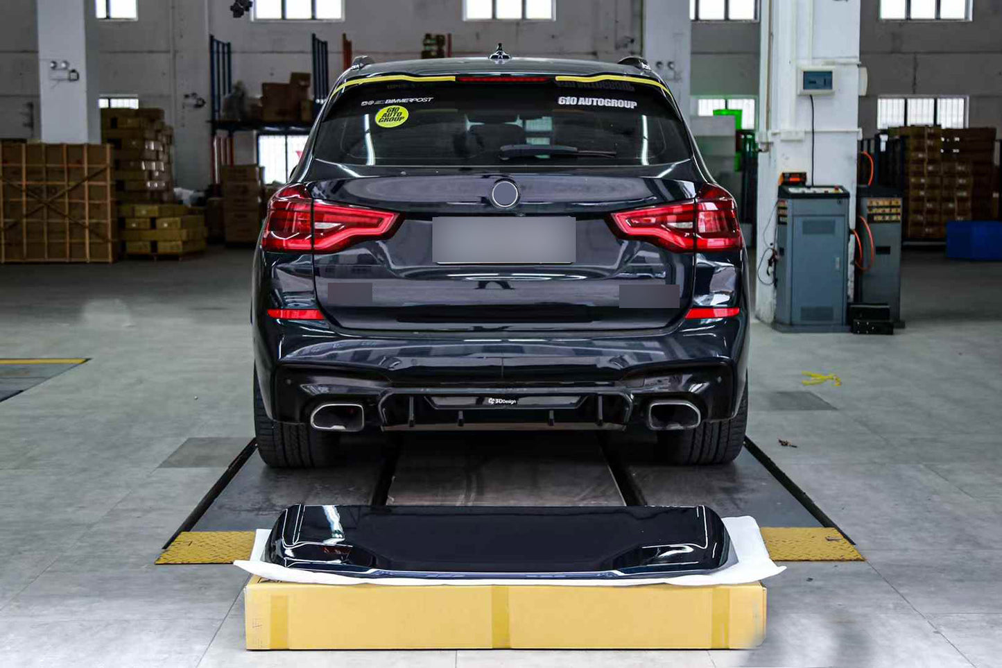 Gloss black rear roof spoiler for BMW X3 G01 2017-2022