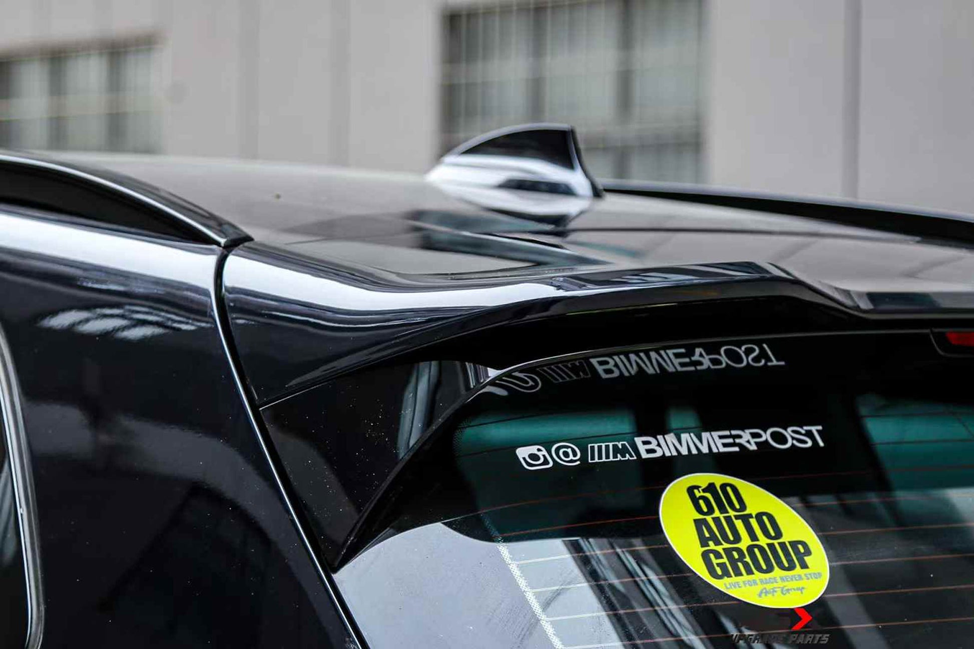 Gloss black rear roof spoiler for BMW X3 G01 2017-2022