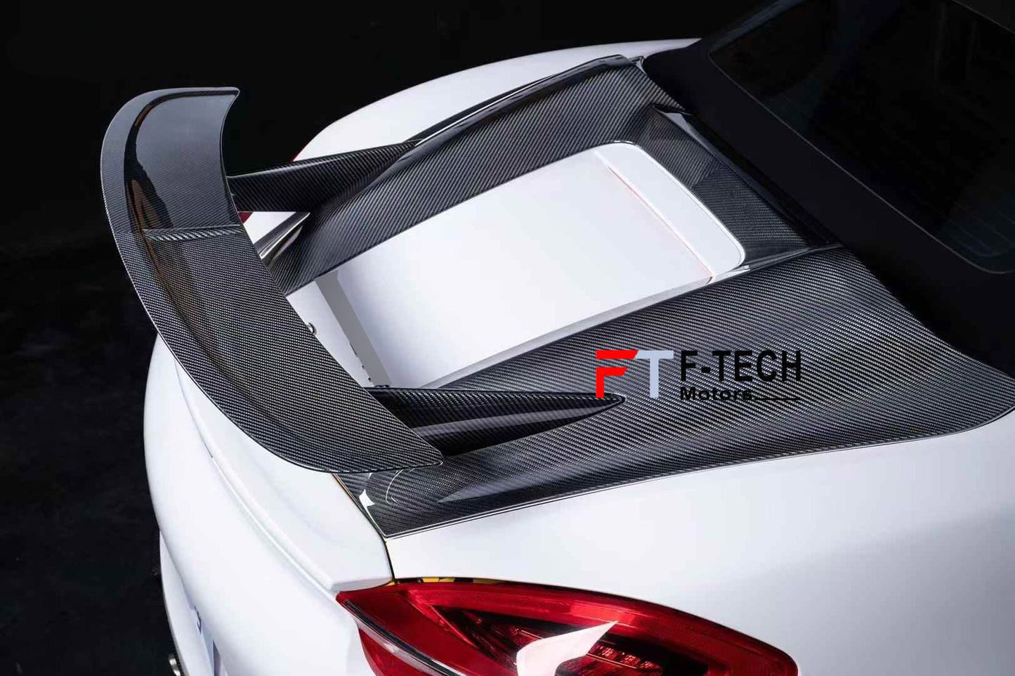 Dry Carbon Fiber Hump Style Trunk Deck Lid Spoiler for Porsche 718 Boxster 981 2013 - 2016