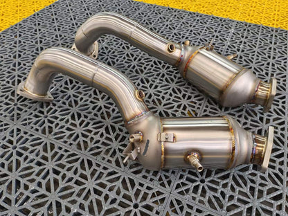 F-Tech Performance Titanium Burned Exhaust System fits Porsche Cayman | Boxster 718 982 2017-2023