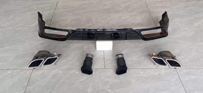 Rear splitter diffuser kit with exhaust tips fit new Range Rover Vogue L460 2023-Present MANSORY