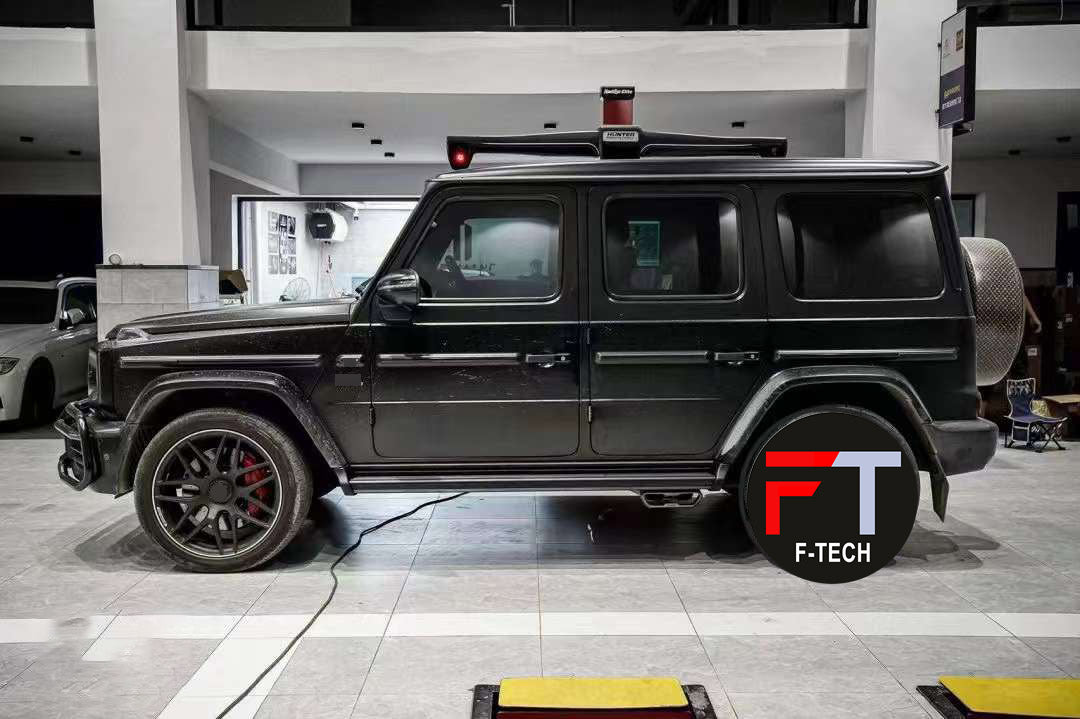 Black Side Step Bars fits Mercedes Benz G-class W464 G63 AMG 2018-2023