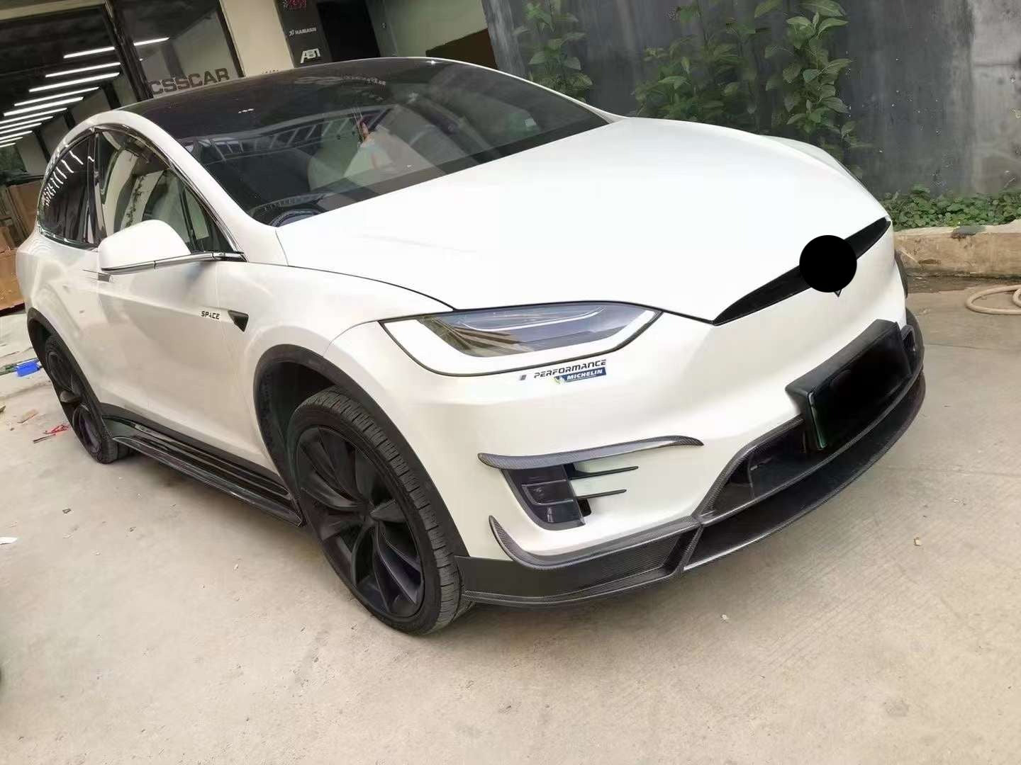 Carbon Body kit for Tesla Model X 2015-Up Front Spoiler | Side Skirts | Under Rear | Diffuser Spoiler