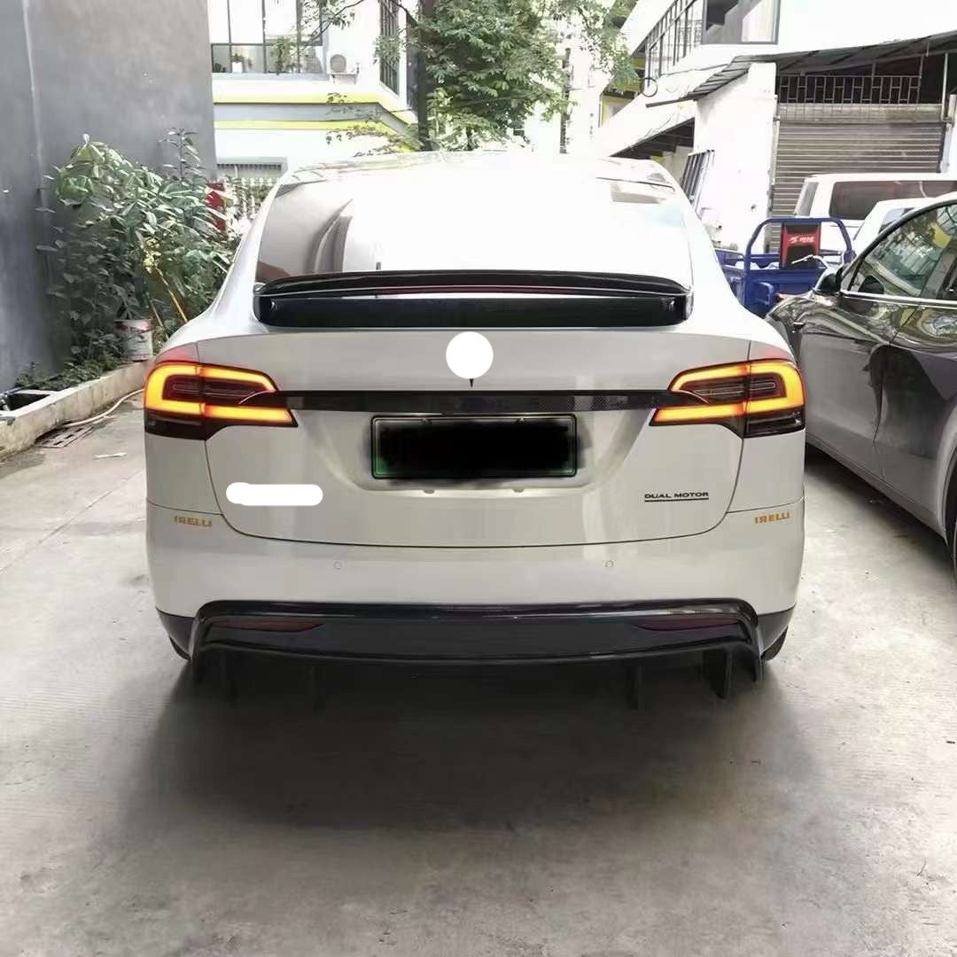 Carbon Body kit for Tesla Model X 2015-Up Front Spoiler | Side Skirts | Under Rear | Diffuser Spoiler