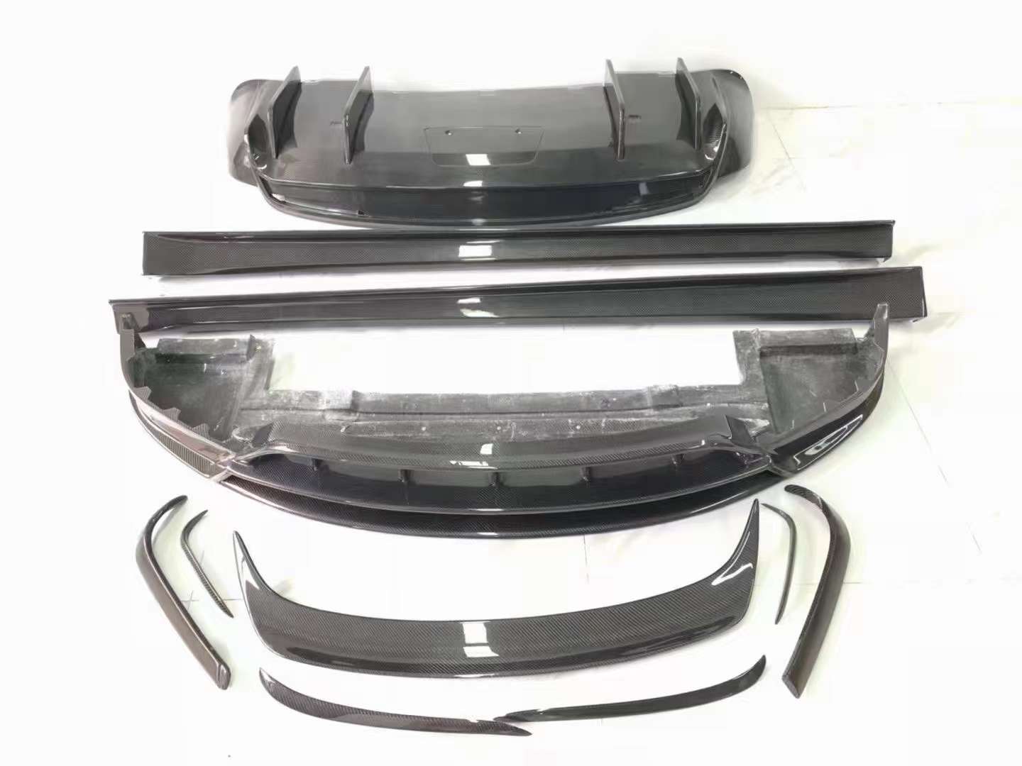 Carbon Body kit for Tesla Model X 2015-Up Front Spoiler | Side Skirts | Under Rear | Diffuser Spoiler