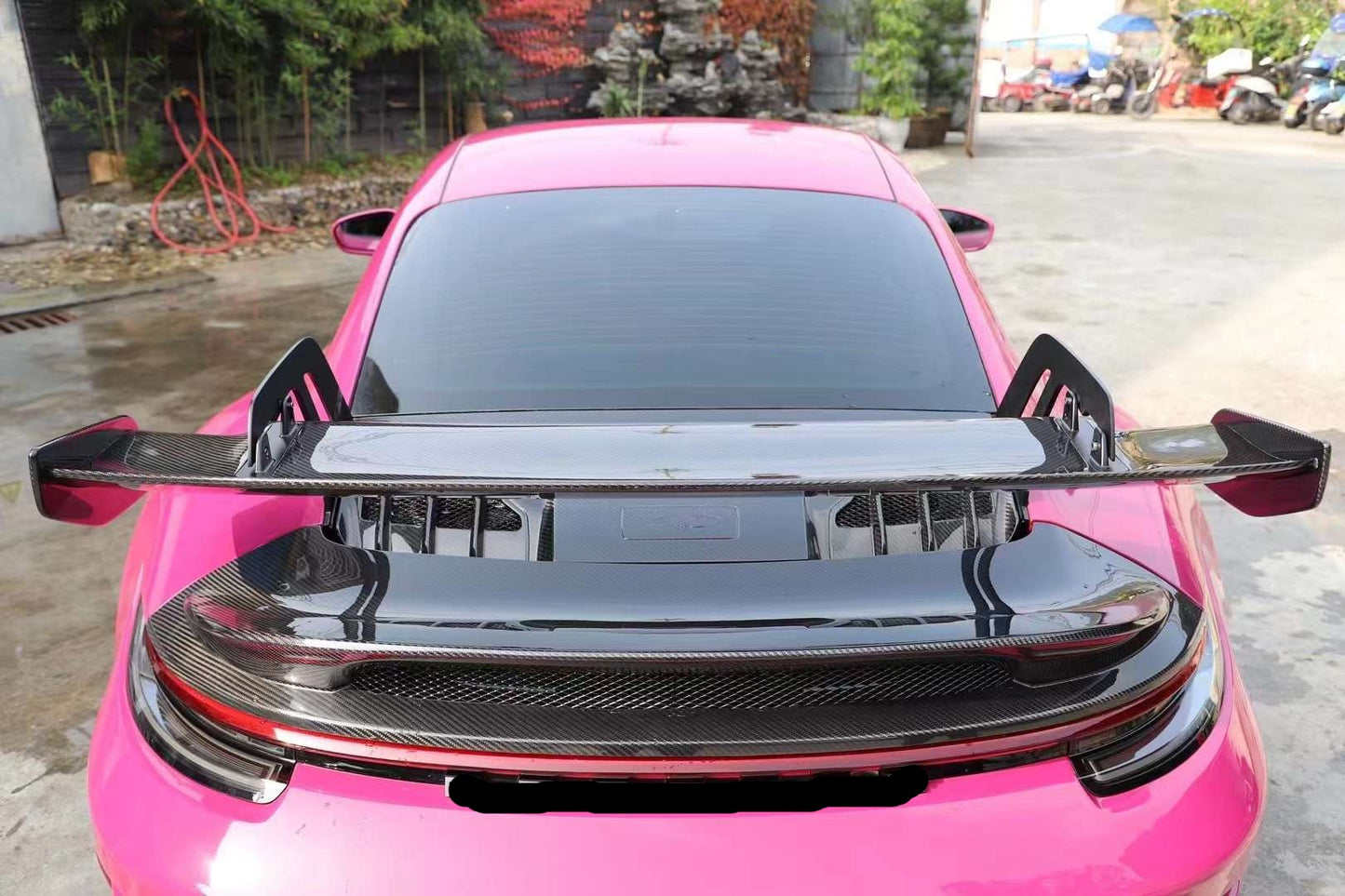 Dry carbon fiber wing rear spoiler GT3 fit Porsche 911 992 Carrera 4 S 2019 Present