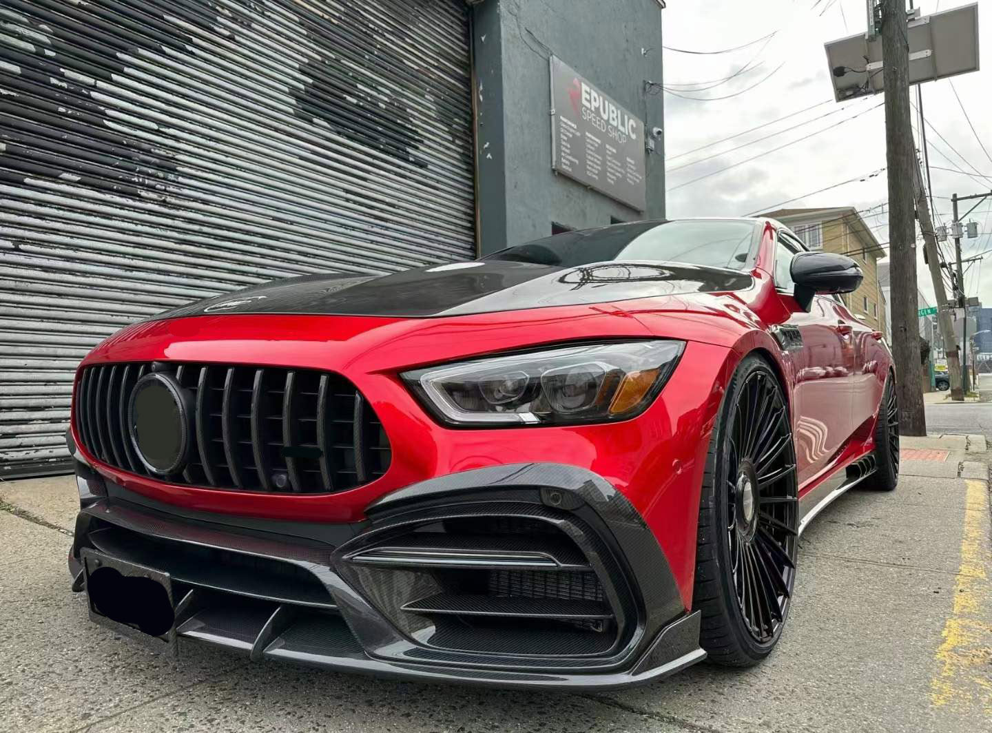 Dry carbon fiber body kit fit Mercedes Benz AMG GT 63 X290 4 doors 2019UP