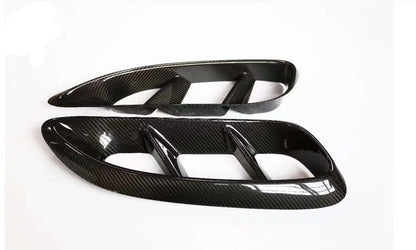 Carbon fiber GTS style pair of side vents fit Porsche 718 Cayman 982 2016UP