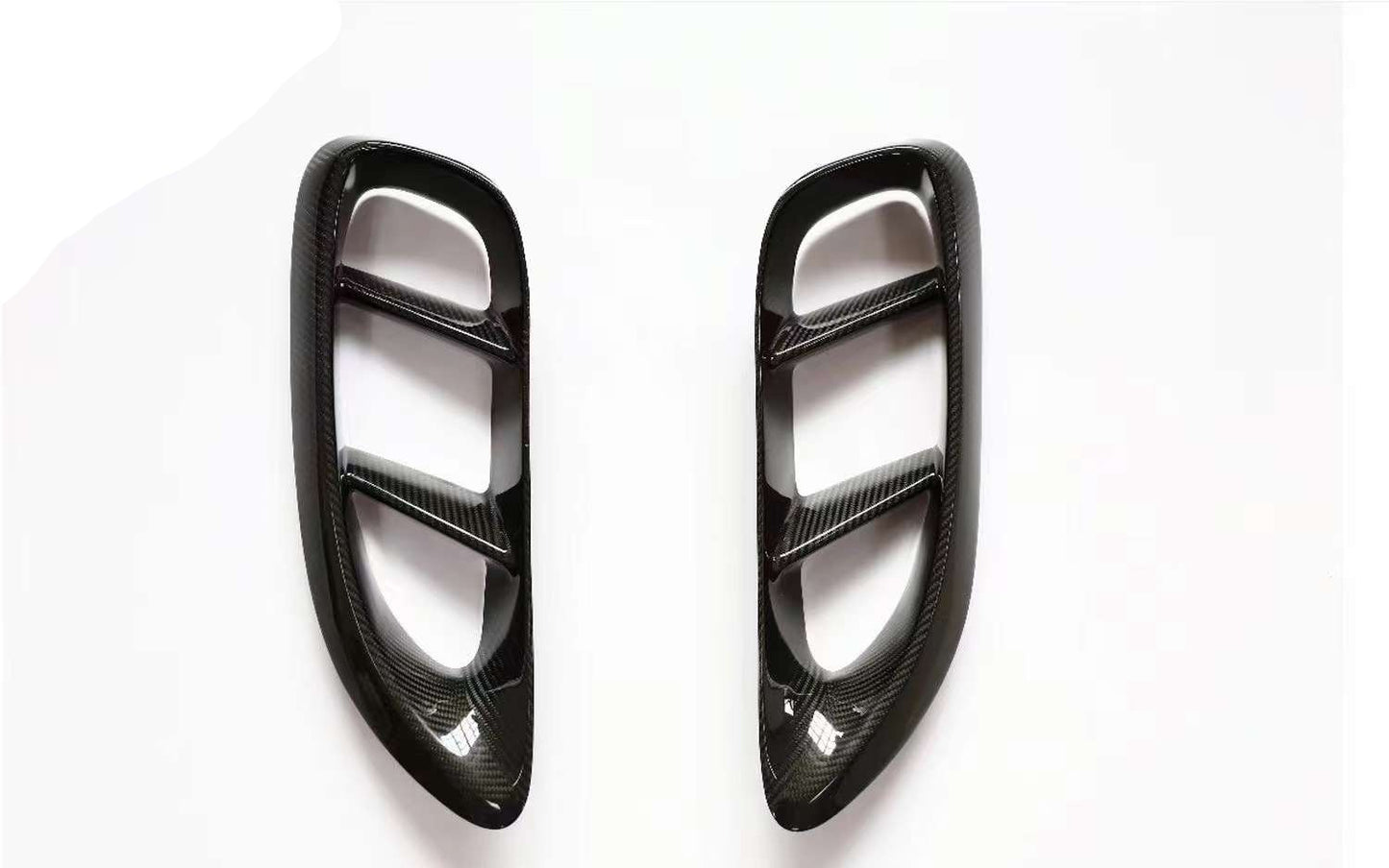 Carbon fiber GTS style pair of side vents fit Porsche 718 Cayman 982 2016UP