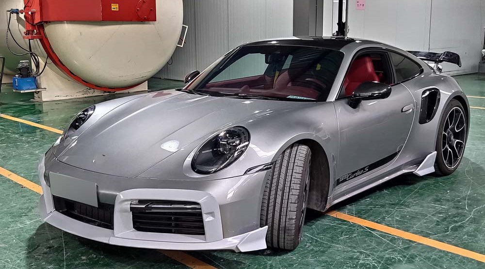 Carbon fiber Brabus style body kit fit Porsche 911 992 Turbo S 2019UP 