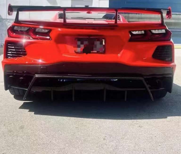 Carbon fiber rear diffuser kit fit Chevrolet Corvette C8 2020UP