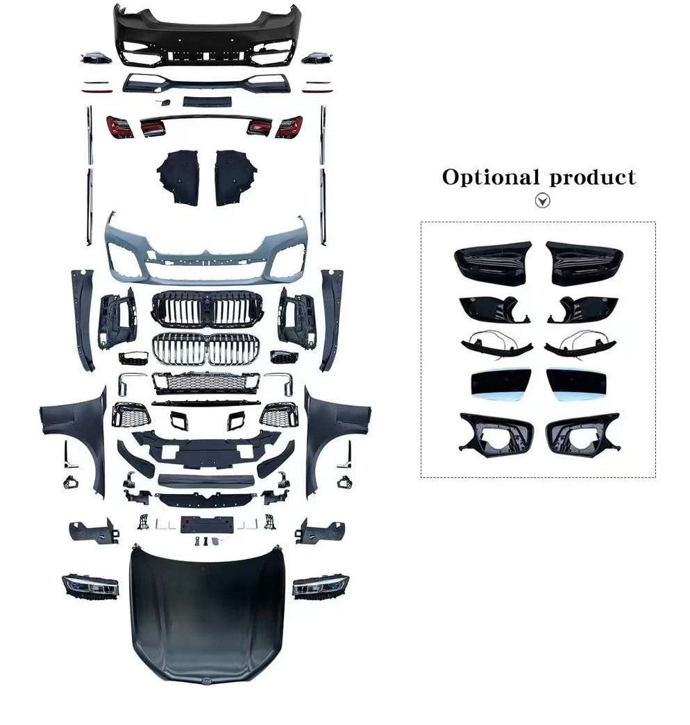 Conversion body kit for BMW 7 Series F02 2008-2015 Upgrade to G12 2016-2022 Long Base