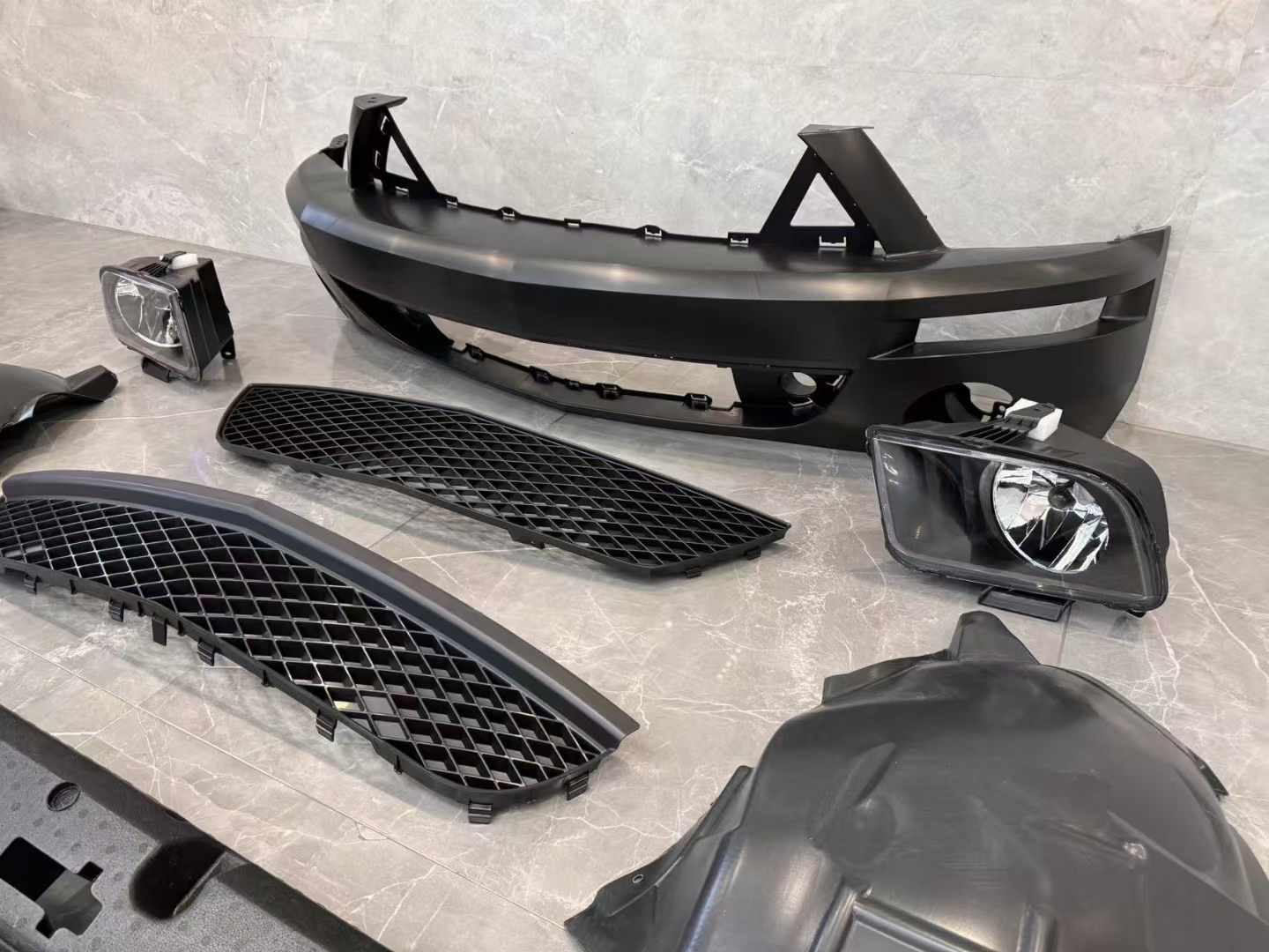 Upgrade front bumper headlight kit for Ford Mustang 2005-2009 to GT500