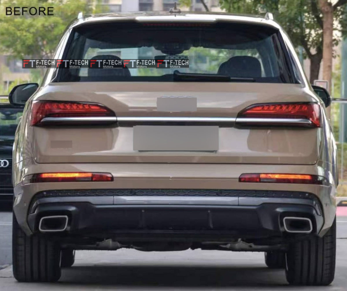 Audi SQ7 Rear Diffuser With Exhaust Tips For Audi Q7 2024+