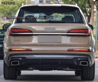 Audi SQ7 Rear Diffuser With Exhaust Tips For Audi Q7 2024+
