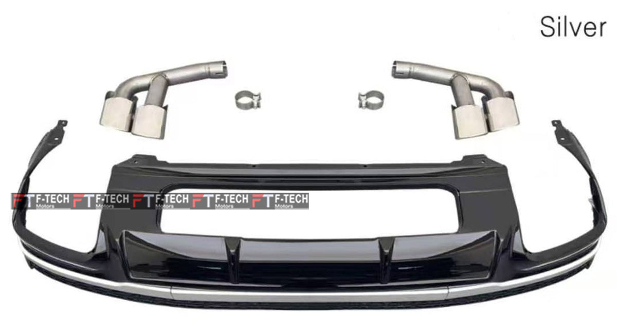 Audi SQ7 Rear Diffuser With Exhaust Tips For Audi Q7 2024+