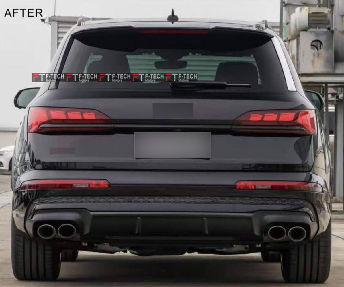 Audi SQ7 Rear Diffuser With Exhaust Tips For Audi Q7 2024+