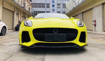 Front Bumper With Carbon Fiber Front Lip For Jaguar F Type 2013 - 2017 SVR