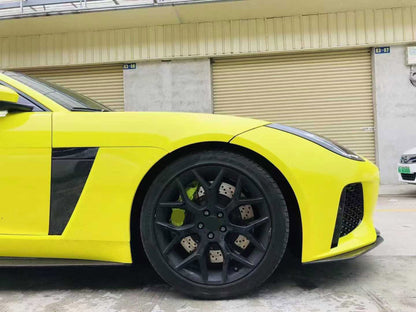 Front Bumper With Carbon Fiber Front Lip For Jaguar F Type 2013 - 2017 SVR