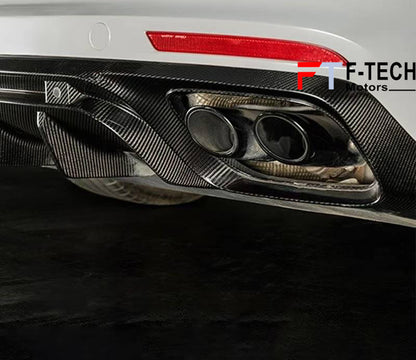 Dry Carbon Fiber Rear Difufser For Porsche Panamera 971 2017 - 2023 KDA Style